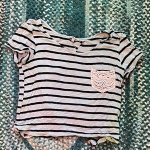 Semi open back crop top